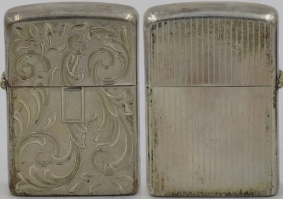 古いZIPPO STERLING ZIPPO部屋 USA REG STERLING SILVER